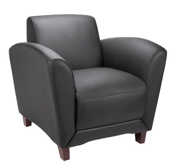 Lorell Accession Collection Leather Club Chair